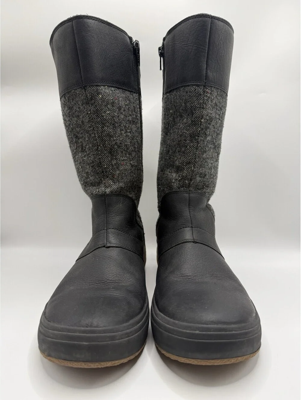 Merrell Boots Women's Size 10 Black Leather Wool Blend Winter J17878